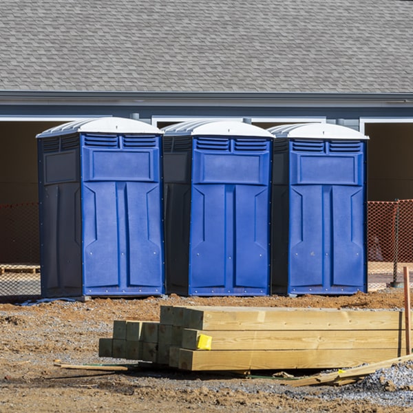 how can i report damages or issues with the portable restrooms during my rental period in Concord Ohio